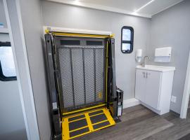 ACC Mobile Learning Lab wheelchair lift from the interior