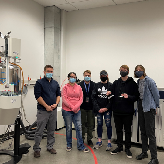 Students in the ACC Chemistry Research Scholars group traveled to CU Denver to perform 1H NMR (nuclear magnetic resonance) spectroscopy experiments on compounds they synthesized. 