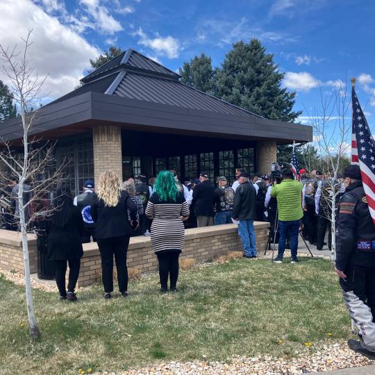 ACC Mortuary Science students at Committal Service at Fort Logan National Cemetery