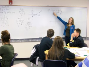 ACC Math Professor Alexsis Venter teaching.