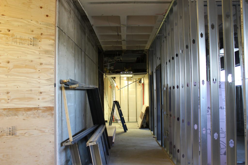 beginnings of a hallway