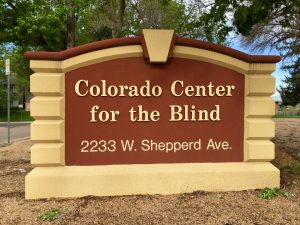 Colorado Center for the Blind building sign