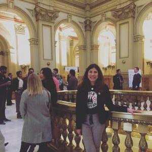 Lucy Daberkow at the Capitol